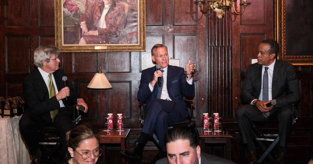 Dunlop, Dickerson and DuBois in conversation at the 2025 Awards dinner.